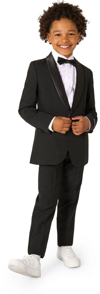 OppoSuits Jet Set Black - Jongens Tuxedo - Chique - Maat: 2 jaar