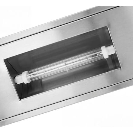 GGM Gastro Halogenstrahler - 800mm - für Glas-Hustenschutz BA86 & WA86 Zilver