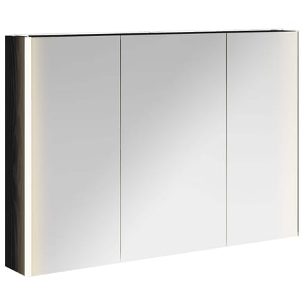 vidaXL - Badkamerspiegelkast - Zwart - Eiken - 103,5 - x - 15,5 - x - 70 - cm