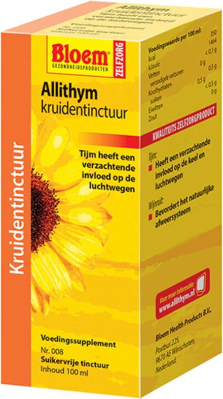 Bloem Allithym Kruidentinctuur Vloeibaar Luchtwegen