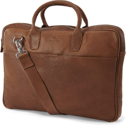 Cambodia Dunne 15 " Executive Tankleurige Lederen Tas