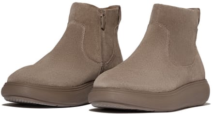 FitFlop IQ-Comff Suede Zip Ankle Boots BRUIN - Maat 42