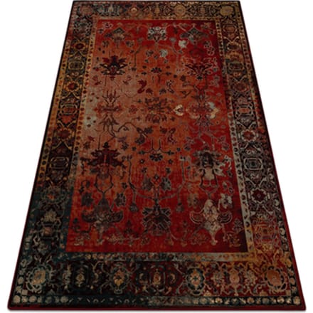 Kleden Rugsx Tapijt POLONIA BODRUM Ornament, frame robijn 200x300 cm