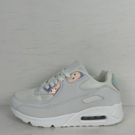 Air sneakers wit metallic Wit / 37