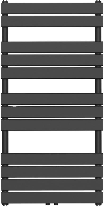 BELRAD Badkamer radiator 1200x600mm - Zwart - Middenaansluiting - 681W