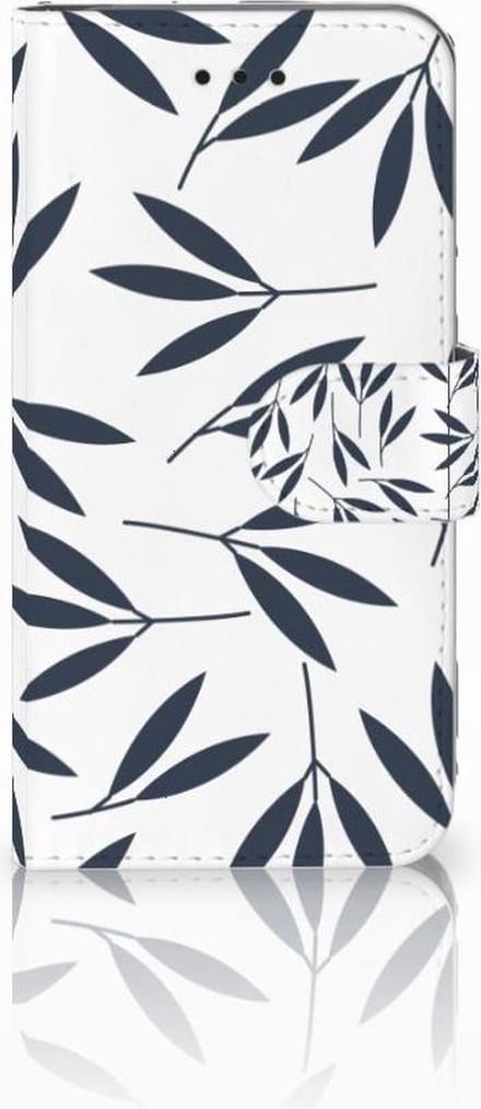 Apple iPhone X | Xs Hoesje Leaves Blue