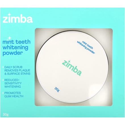 Zimba, Poudre Blancheur Dents Menthe, 30g white