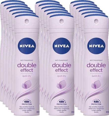 Nivea Deospray Women  Double Effect 150 ml - Voordeelverpakking 18 stuks