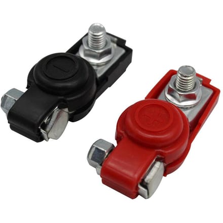 Auto-accuterminal Klemclipconnector Verstelbaar Positief Negatief