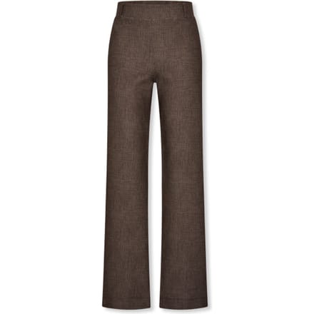 Wijde broeken Helena Hart 7708 broek Soul Lano linnen Choco