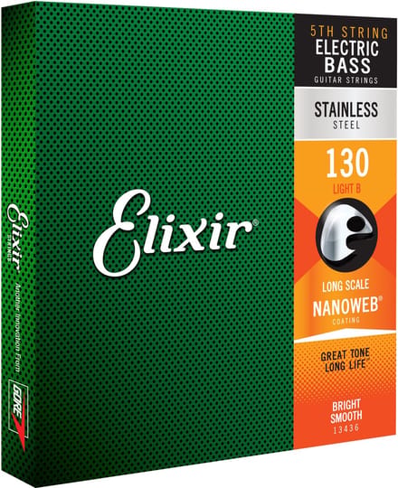 Elixir 13436 Single String Bass 130 Stainless Steel - Enkele basgitaarsnaar
