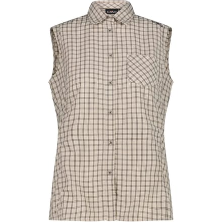 Mouwloze vrouwenblouse met ruiten CMP