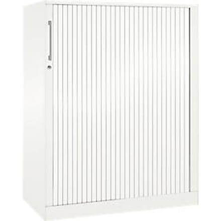 Roldeurkast ASISTO C 3000, 3 ordnerhoogten, B 1000 mm, wit/wit