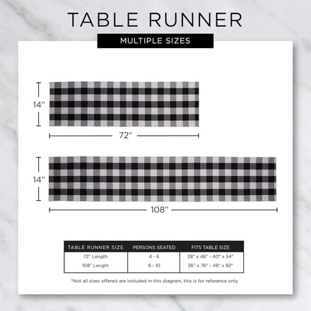 Tafelloper - Tafelkleed - Diner Decoratie - Easy Care - 13x72 inch - Steen