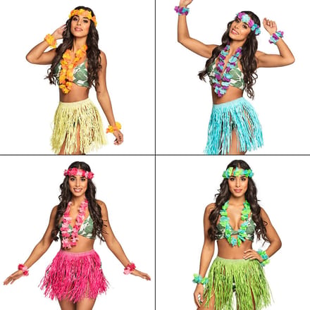 Boland - Set Hawaï Kalia - Volwassenen - Vrouwen - - Hawaii - Themafeest - Strandfeest - Carnaval
