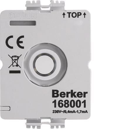 Hager Berker LED Module 230V Voor Draaischakelaar Zonder N-geleider - 168001