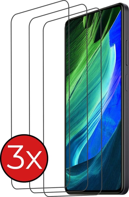 Screenprotector - 3 Stuks - Geschikt voor Xiaomi Redmi Note 12 Pro - Extra Sterk - Beschermglas - Gehard Glas - Tempered Glass - Screen Protector