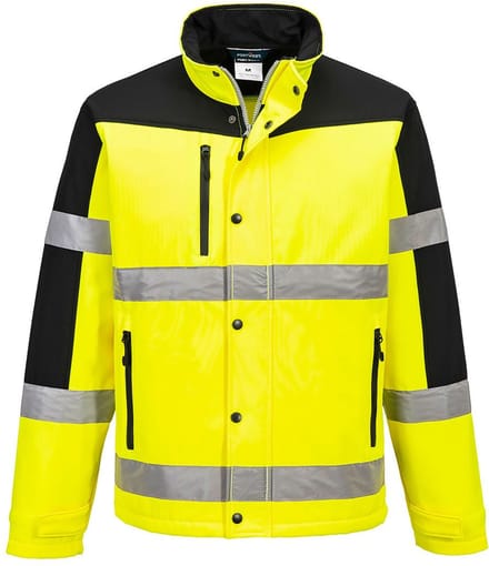 Portwest Twee Kleuren Softshell Jack (3L) S429 - Geel - S