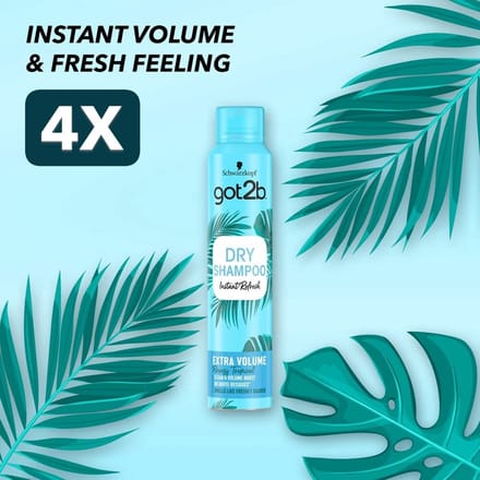 4 x Got2B Fresh&Fabulous droogshampoo - Volume