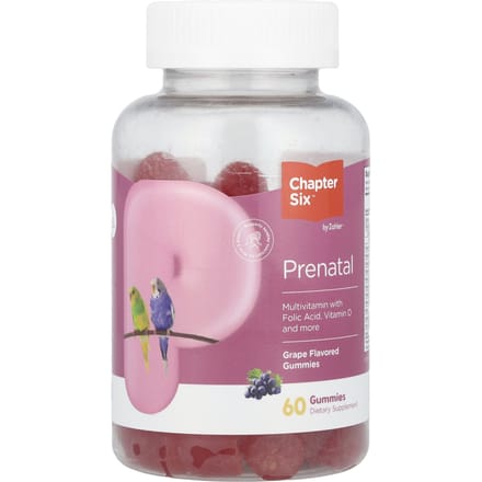 Chapitre Six, gummies pour femmes enceintes, raisin, 60 gummies
