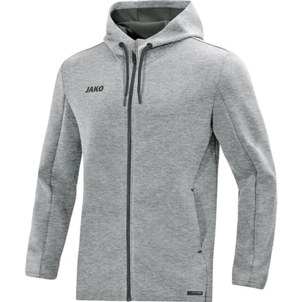 Jako Premium Basics Jas Met Kap Dames - Grijs Gemeleerd | Maat: 40