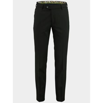Meyer Broek Bonn Modern Fine Gabardine Bistretch Wool Blend Zwart / male