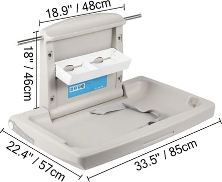 Luiertafel - Verschoontafel - verzorgingstafel - Baby commode