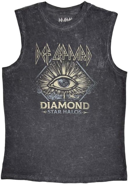 Def Leppard - Diamond Star Halos Tanktop - S - Grijs