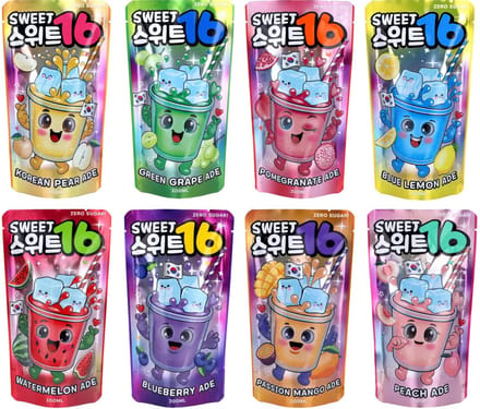 Sweet 16 Ade Zero Proefpakket 8 smaken - 8 x 20cl
