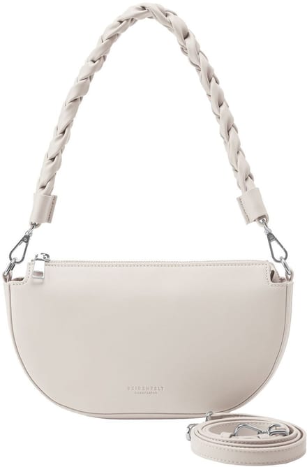 SEIDENFELT MANUFAKTUR Schoudertas Melbu Halfmoon Bag Cream Crème
