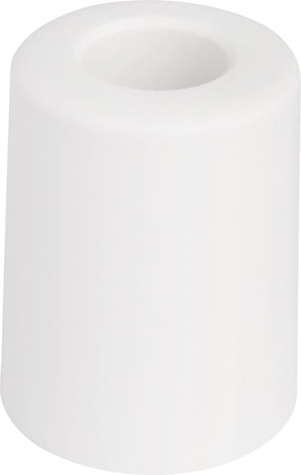 Deltafix Deurbuffer - deurstopper - wit - rubber - 50 x 35 mm - schroefbevestiging