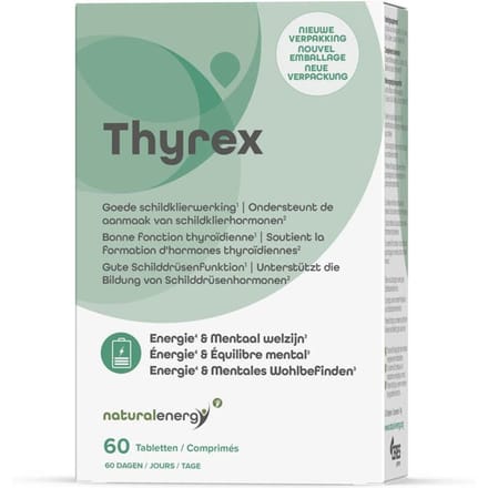 Natural Energy Thyrex | Schildklierwerking - Ashwaganda L-Tyrosine 60 Capsules