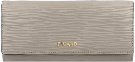 PICARD Leren portemonnee Calais 1 Flap Wallet Cement Taupe