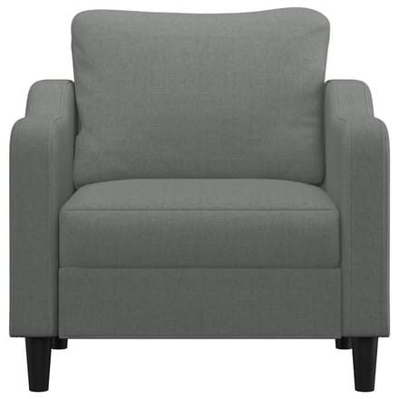 vidaXL Fauteuil 60 cm stof donkergrijs