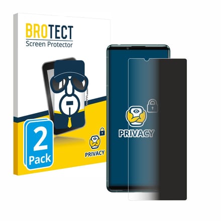 BROTECT - privacy screenprotector voor Sony Xperia 5 III - Folie Beschermfolie Blauwlichtfilter 2 Stuks