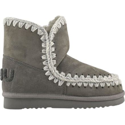 Mou Eskimo 18 Glitter Logo Laarzen - Suède - Dames - Grijs - Maat 37