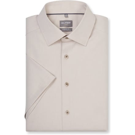OLYMP Luxor 24/Seven Overhemd, Comfort Fit, New Kent, Taupe