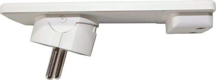 EVOline Extra Flat Earthed Plug - White