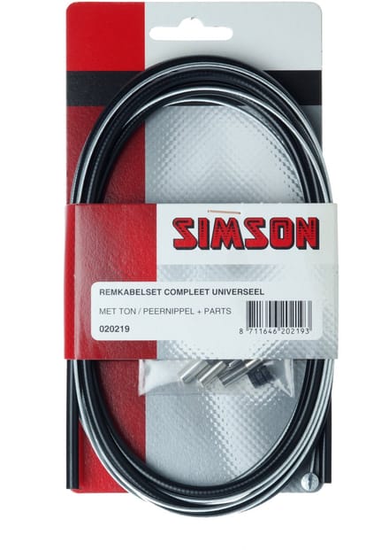 Simson Remkabelset universeel zwart
