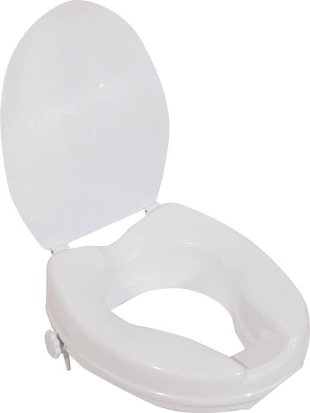 Aidapt Verhoogde toiletbril 5 cm - Ergonomisch met deksel - Wit