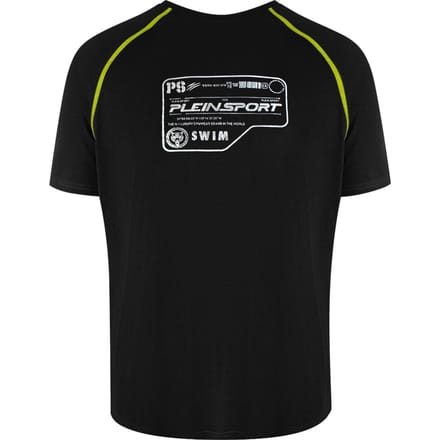 Prestaties Korte Mouw Logo T-shirt in Zwart