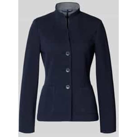 Slim fit blazer met opstaande kraag