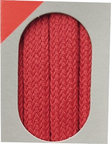 Bob Veter - Rood - Plat - Lengte 120 cm - Breedte 7 mm - Schoenveter