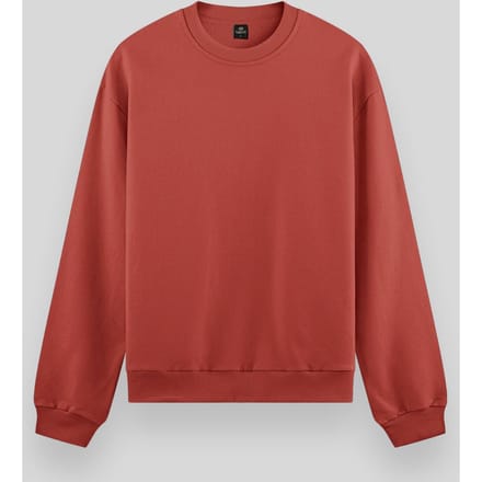 Heren Effen Rundhals Sweatshirt