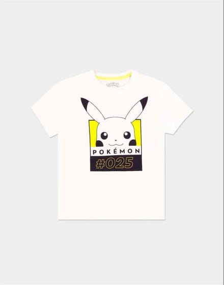 Pokémon - #025 Dames T-shirt - M - Wit