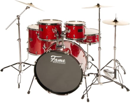 Fame FG22B-RD First Gig Rock Set Red Sparkle - Drum set