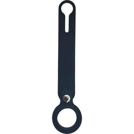 AirTag Silicone Lus Sleutelhanger - Zwart - One Size