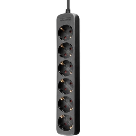 Goobay Stopcontact w. 6 stopcontacten - 5 m