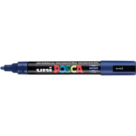 Posca marker met conische punt schrijfdikte medium donkerblauw