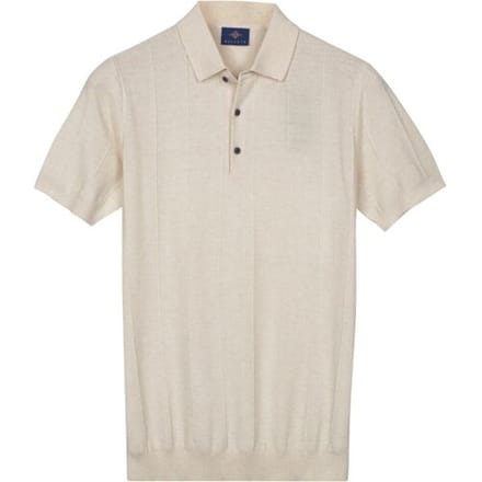 Baileys Polo Structure Drop Needle Tight Knit Short Sleeve Marshmallow / male